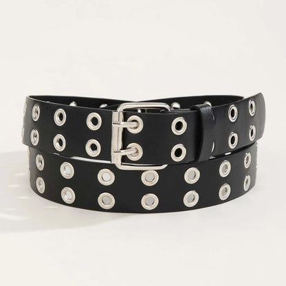Ladies' fashionable belt paired with jeans, Gothic style studded decorative belt,  belt waist cinching belt daily wear