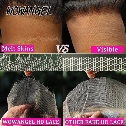 250% Pre Everything 13x6 HD Lace Frontal Wigs Chocolate Brown Body Wave Wigs Melt Skins Human Hair Wigs Pre Plucked For Woman