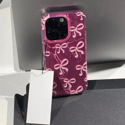 Pearl Bowknot 3D Fashion Case For OPPO A40 A60 A80 A3 A77S A15 A15S A35 A3X A59 A79 A18 A38 A77 A57 A78 A58 A96 A17 A17K Cover