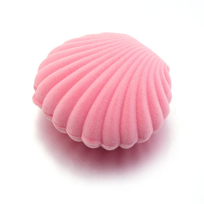 1 Piece Lovely Shell Shape Velvet Jewelry Box Necklace Earrings Pendant Storage Box For Wedding Party Gifts Display Box Holder