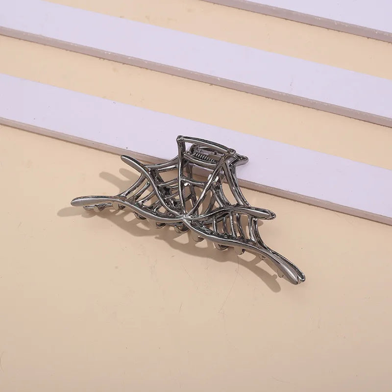 New Spider Web Metal Hair Crab Alloy Halloween Hair Claw Clips Hairgrip Hairpin Barrette Clamps Party Hair Accessories