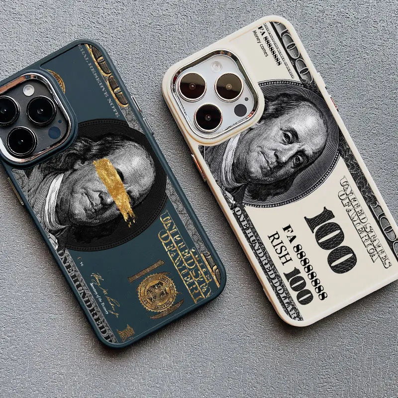 Dollar Bill Graphic Silicone Phone Case For iPhone 13 12 11 Pro Max 16 15 14 Pro Max Plus XR XS X 7 8 Plus SE2 Shockproof Covers