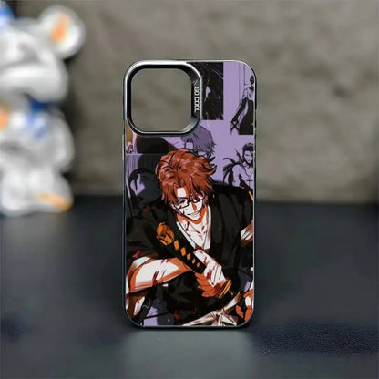 Bleach Aizen Sousuke Phone Case For iPhone 16,15,14,13,12,11,Mini,Pro,MAX Black Matte Shockproof Cover
