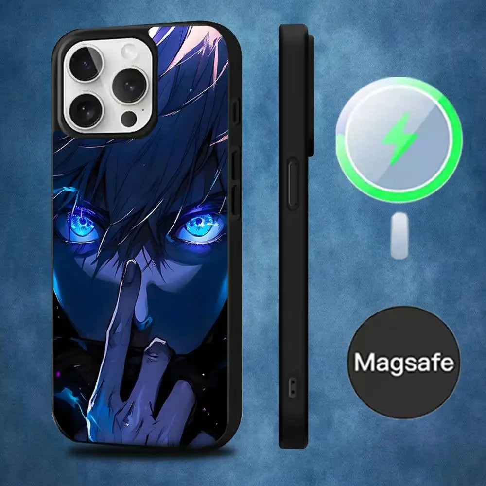 Anime Gojo S-Satoru  Phone Case  For iPhone 16,15,14,13,12,11,Pro,Max,Plus,Mini,Magsafe,Magnetic Wireless Charging Case