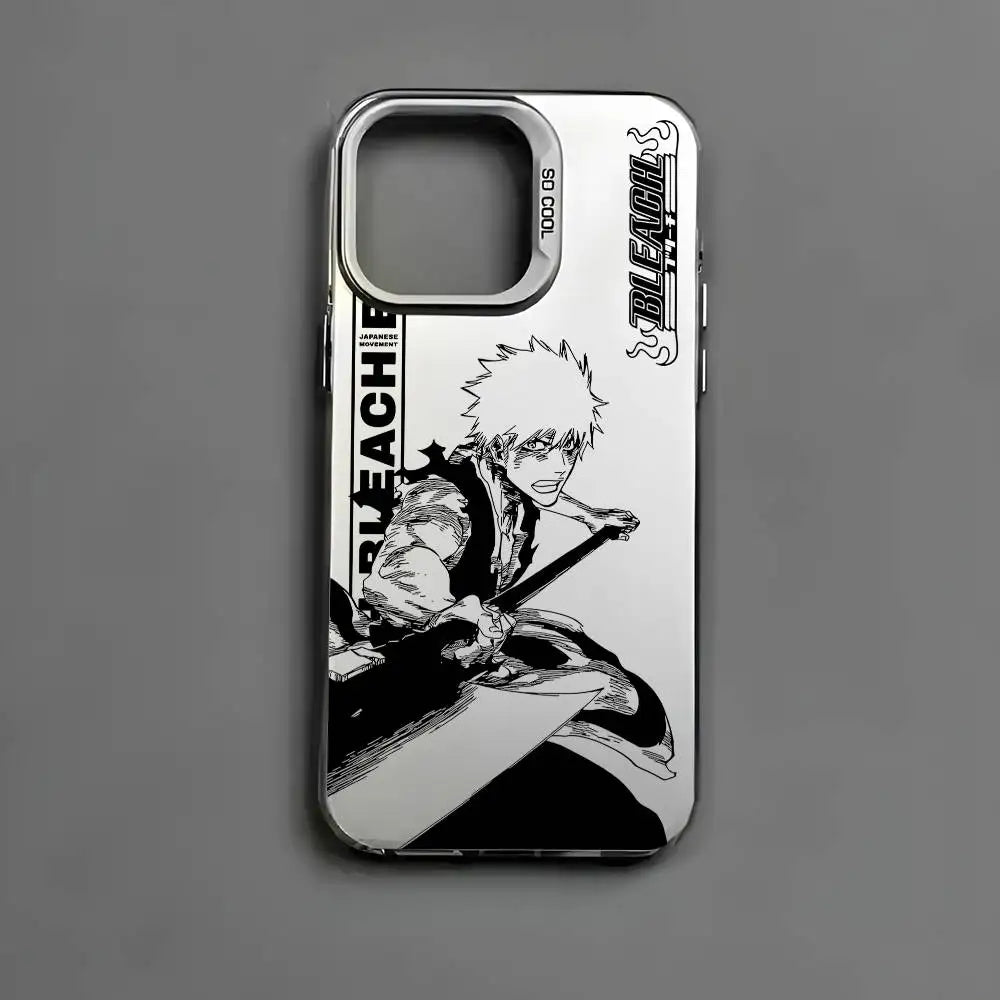 B-Bleachs K-Kurosaki Ichigo Phone Case For IPhone 17 16 15 14 13 12 11 Pro Max Air Multicolor Matte Metallic Aurora Funda