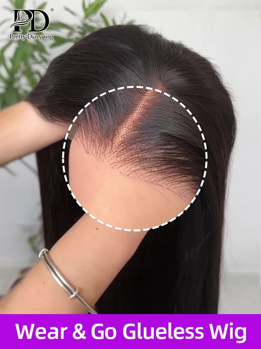 30 40 inch Pre Cut Wear and Go Glueless Wig Bone Straight 13x4 Lace Front Human Hair Wigs Pre Plucked Soft 13x6 Lace Frontal Wig