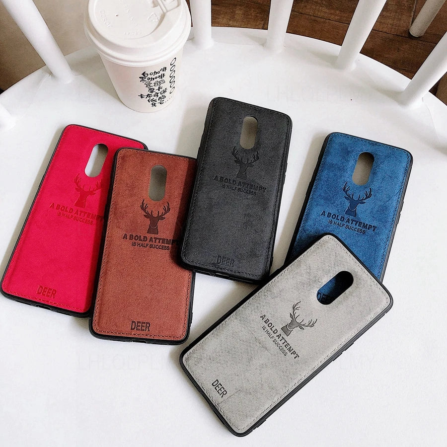 Fabric Cloth Deer Pattern Case For Huawei Nova 10 9 SE 8 12 12S 12i Y72 Honor 50 90 Lite Smart Soft Cover
