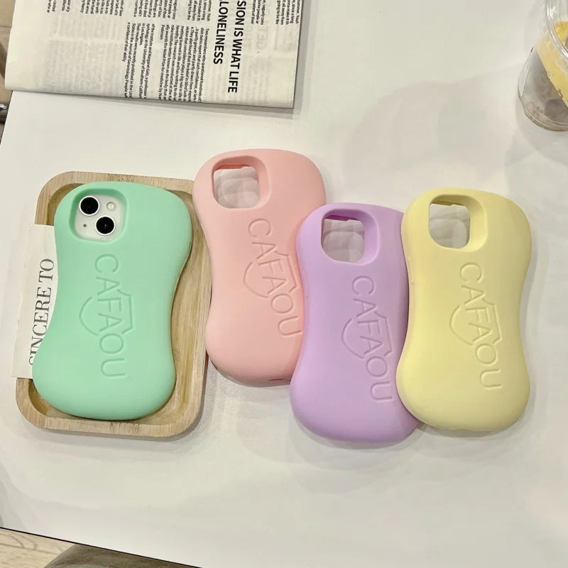 For iPhone 16 promax 15 14 13 12 Pro Max Plus Funny 3D Soap Phone Case Cute Shockproof Soft Silicone Cover