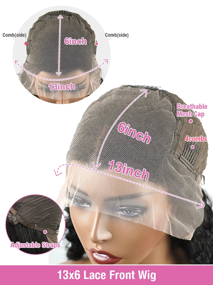 13x6 HD Lace Front Human Hair Wigs Straight 13x4 HD Transparent Lace Frontal Wig 100% Raw Human Hair 30 36 Inch HD Lace Wigs