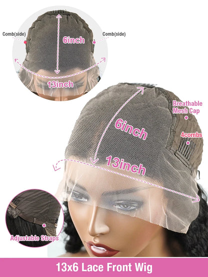 13x6 HD Lace Front Human Hair Wigs Straight 13x4 HD Transparent Lace Frontal Wig 100% Raw Human Hair 30 36 Inch HD Lace Wigs