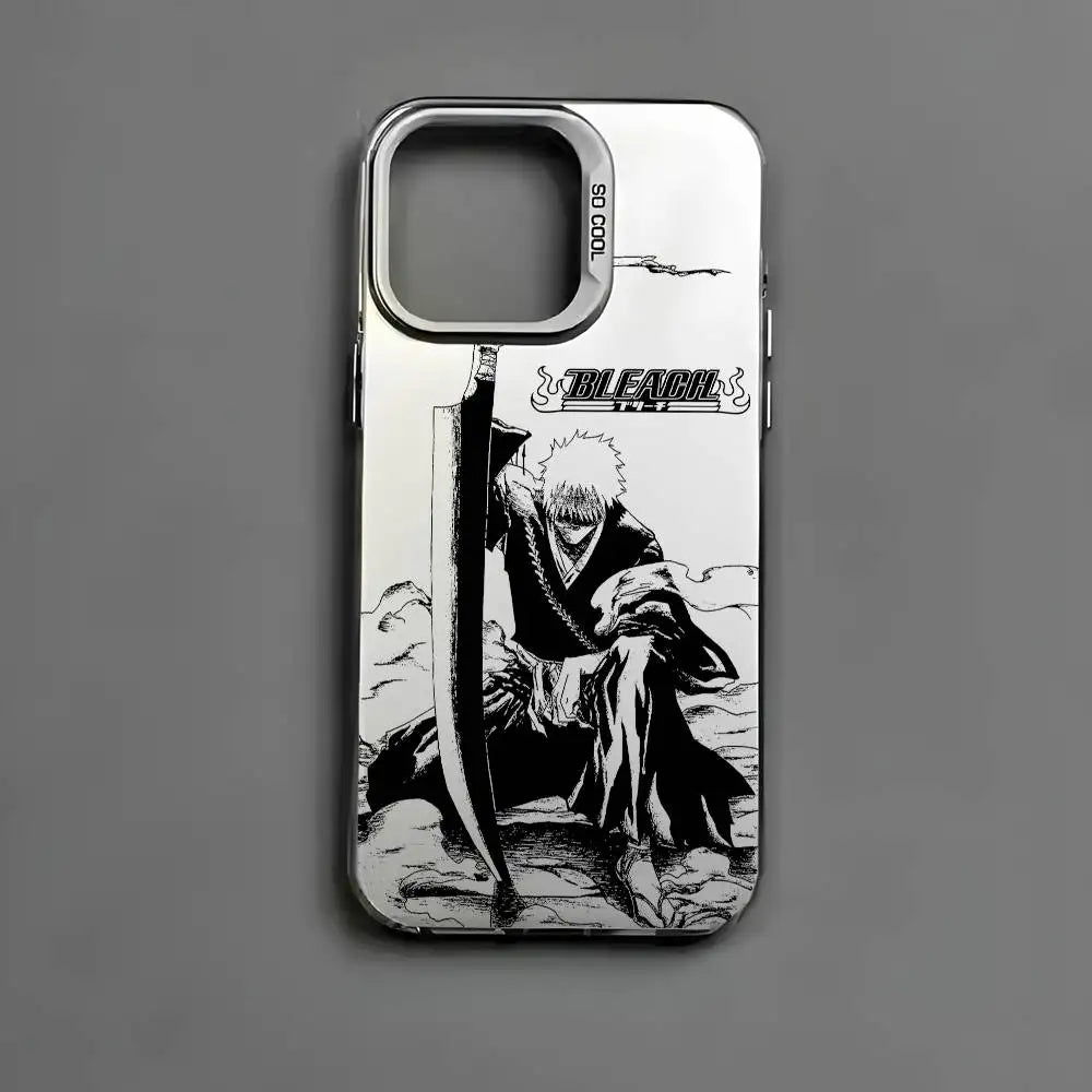 B-Bleachs K-Kurosaki Ichigo Phone Case For IPhone 17 16 15 14 13 12 11 Pro Max Air Multicolor Matte Metallic Aurora Funda