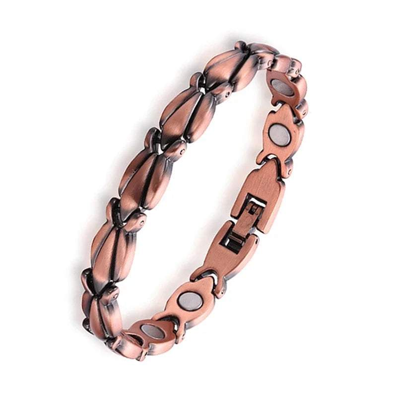 Copper Color Bracelets for Women&Men Therapy Health Magnetic Healing Bracelet Bio Energy Arthritis Pain Valentine's Day Gifts