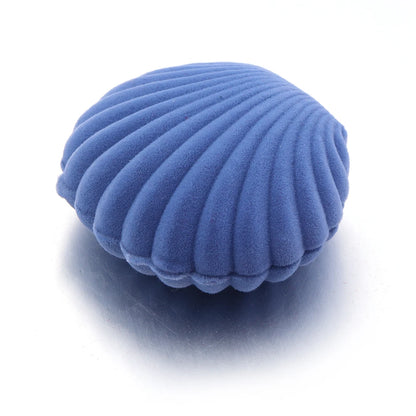 1 Piece Lovely Shell Shape Velvet Jewelry Box Necklace Earrings Pendant Storage Box For Wedding Party Gifts Display Box Holder