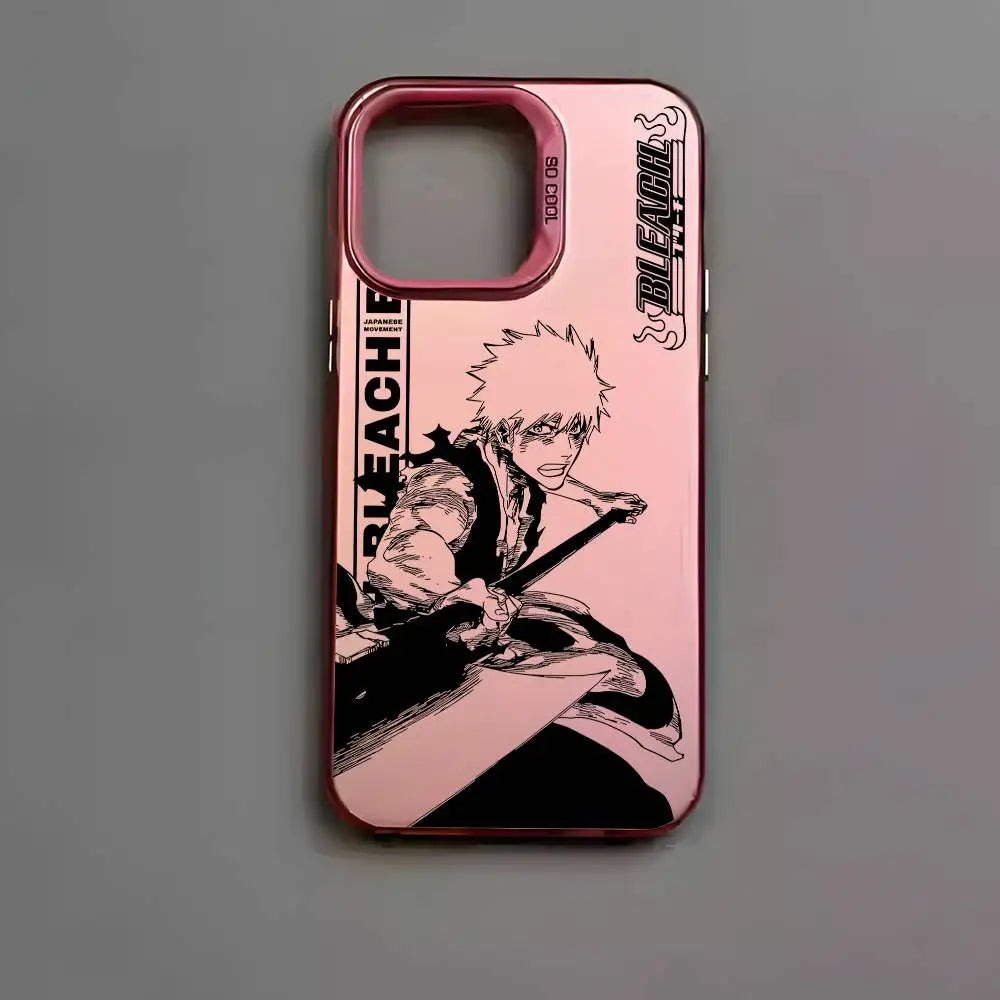 B-Bleachs K-Kurosaki Ichigo Phone Case For IPhone 17 16 15 14 13 12 11 Pro Max Air Multicolor Matte Metallic Aurora Funda