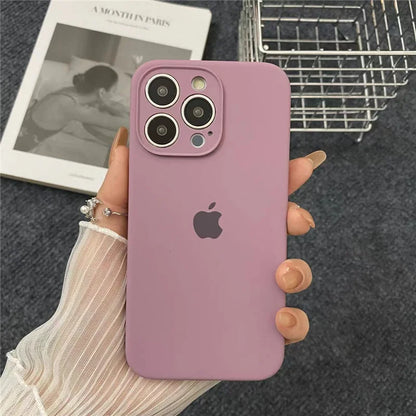 Original Liquid Silicone Phone Case For iPhone 13 16 15 12 14 Pro Max  Cases For iPhone 14 15 13 12 16 Plus Protection Cover