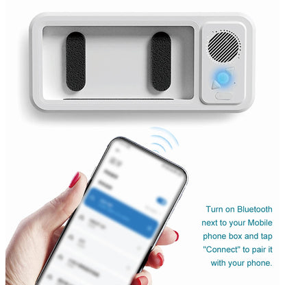 Bathroom Waterproof Mobile Phone Box Bluetooth Speaker Audio Bath TV Stand Mobile Phone Holder 360° Rotation Touch Screen