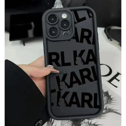 Simple Fashion Letter Heart Phone Case for iPhone 16e 16 15 14 13 12 11 Pro Max Mini XR XS X 7 8 6 6s Plus Soft TPU Back Cover