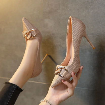 Woman Pumps Pointed Toe Stilito Shoes For Women Formal Hot Trendy And Low Price With Discount Offer Footwear Summer 2025 On