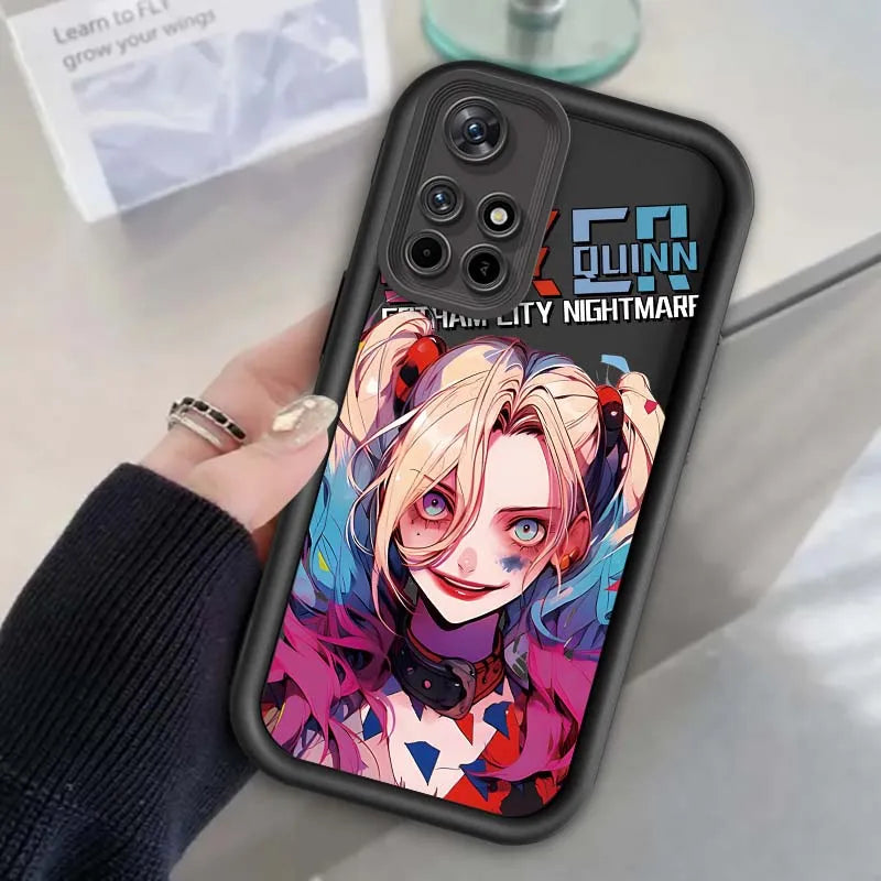 J-Jokers Luxury Girl Art For Xiaomi Redmi Note 14 13 13R 12 12R 11 11E 11T 11S Pro Plus 5G Eye Ladder Cover Phone Case