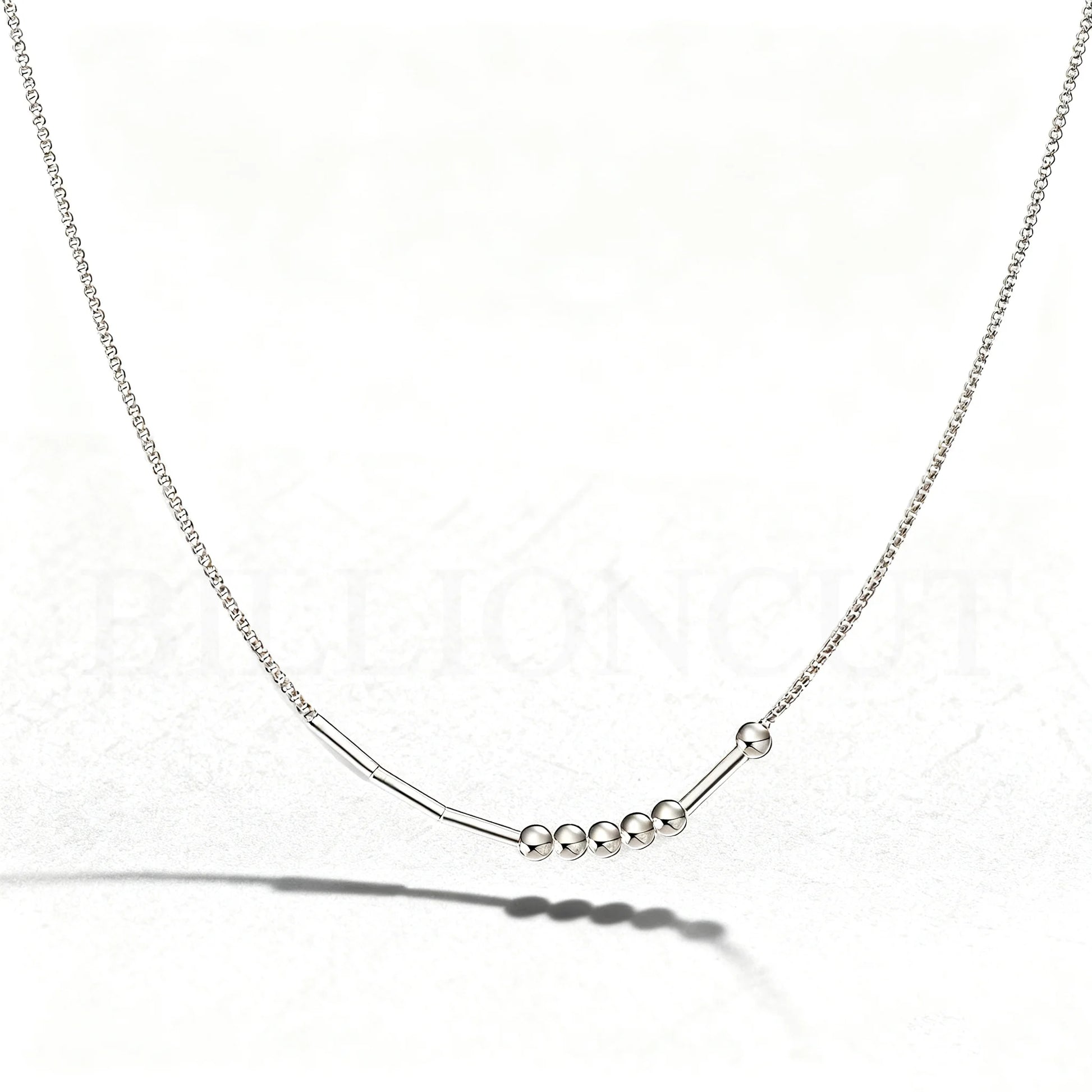 NEW 316L Stainless Steel Morse Code Necklace DIY Custom Name Design Hypoallergenic & Tarnish Resistant Creative Mystery Gift.