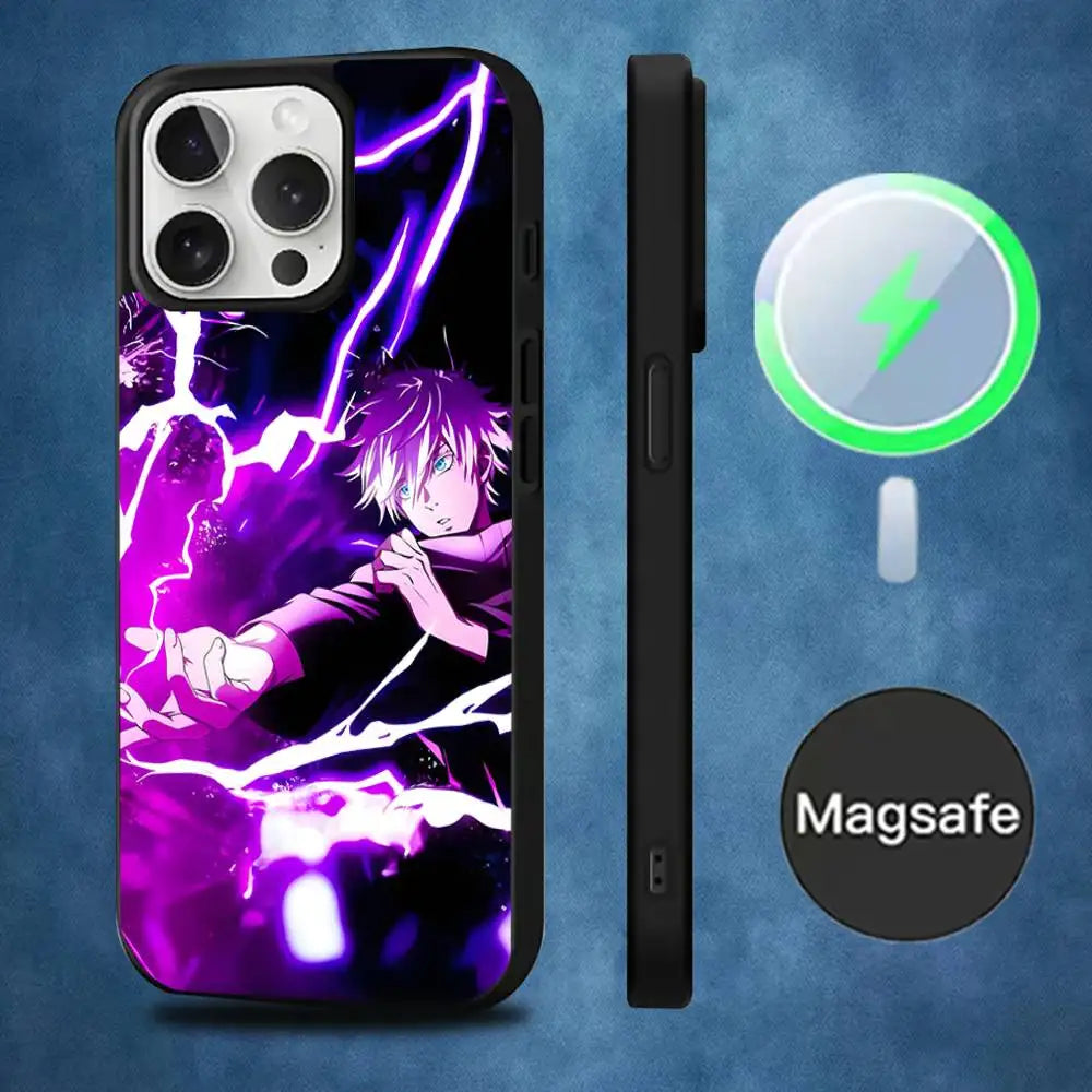 Anime Gojo S-Satoru  Phone Case  For iPhone 16,15,14,13,12,11,Pro,Max,Plus,Mini,Magsafe,Magnetic Wireless Charging Case