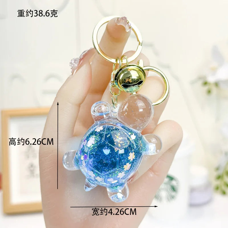 Creative Oil-impregnated Glow In The Dark Turtle Keychain Bag Pendant Blind Box Claw Machine Key Chain Pendant And Small Gift
