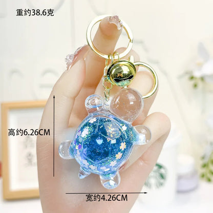Creative Oil-impregnated Glow In The Dark Turtle Keychain Bag Pendant Blind Box Claw Machine Key Chain Pendant And Small Gift