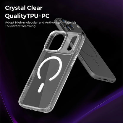 Luxury Anti-Yellow Strong Magnetic Case for iPhone 17 Pro Max Air 16 15 14 13 12 11 Magsafe Shockproof Wireless Charging Cover