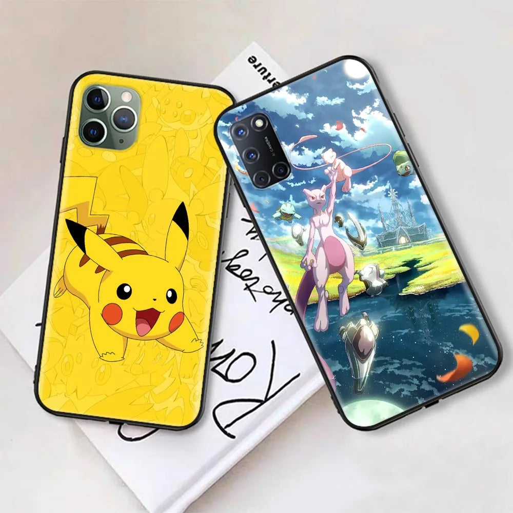 S-71 Cartoon Pokemon Soft Case for iPhone 14 13 11 12 XS Pro Max Plus X