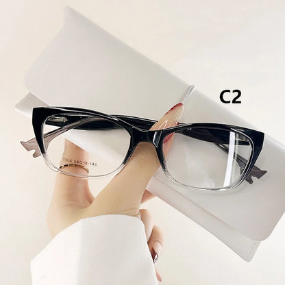 New Anti Blue Light Plain Eyeglasses High Quality High Definition Eyewear Plain Glasses Frame Network Popular Unisex Trendy
