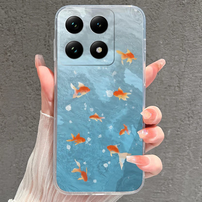 Case For Xiaomi 15 15T Pro Ultra Colorful Love Heart Durable Lightweight Soft Transparent Bumper For Xiaomi15Pro 15Ultra Fundas