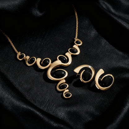 3pcs Elegant Vintage Jewelry Set for Women Sparkling Rhinestones Necklace Shiny Crystal Choker Bridal Wedding Earrings Party