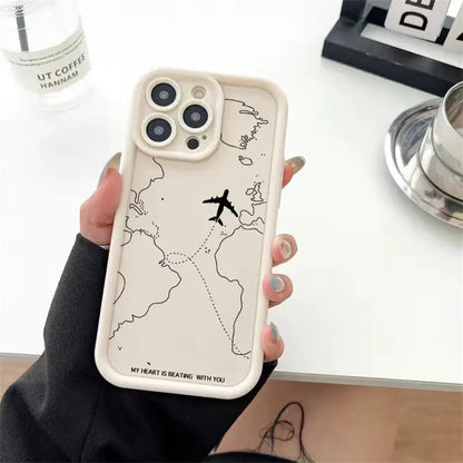 Airplane Route Case For Infinix Note 40 Zero 30 Hot 50 40i 30i Smart 9 8 7 Tecno 30C Spark Go 2025 10C 20C Camon 30 20 GT 10 Pro