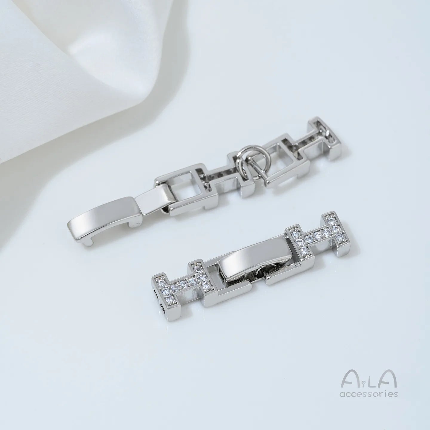 14K Gold-plated Zirconium Multi-row Multi-purpose End Clasp Diy Handcrafted Beaded Bracelet Necklace Clasp Accessory Material