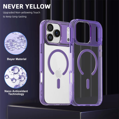 Luxury Anti-Yellow Strong Magnetic Case for iPhone 17 Pro Max Air 16 15 14 13 12 11 Magsafe Shockproof Wireless Charging Cover