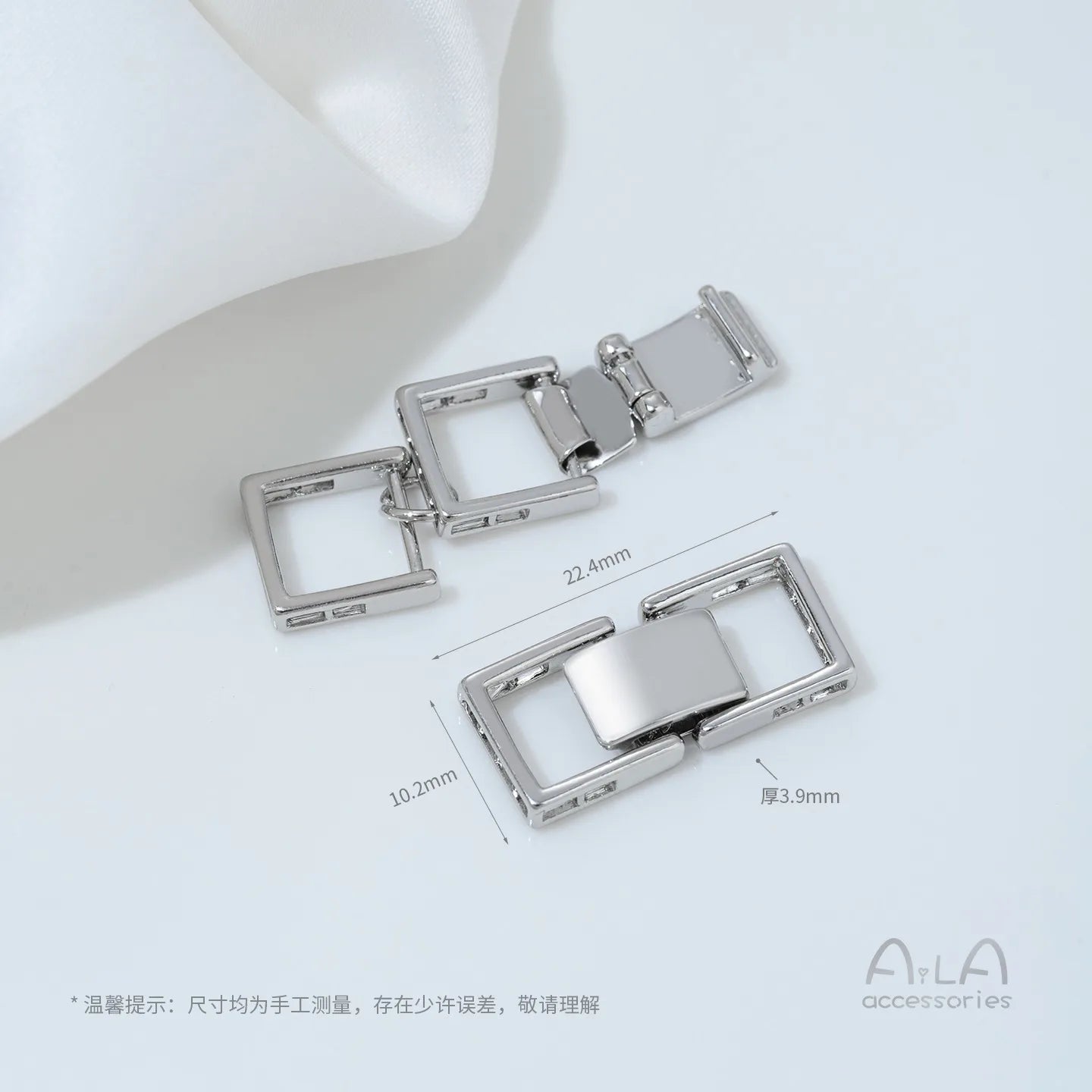 14K Gold-plated Zirconium Multi-row Multi-purpose End Clasp Diy Handcrafted Beaded Bracelet Necklace Clasp Accessory Material