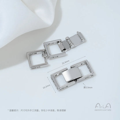 14K Gold-plated Zirconium Multi-row Multi-purpose End Clasp Diy Handcrafted Beaded Bracelet Necklace Clasp Accessory Material