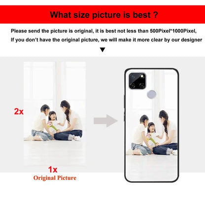 Custom Phone Cases For iphone 16 e 14 Pro Max 13 Mini 15 Plus Glass Silicone Cover Customized Photo Personalized Pictures Fundas