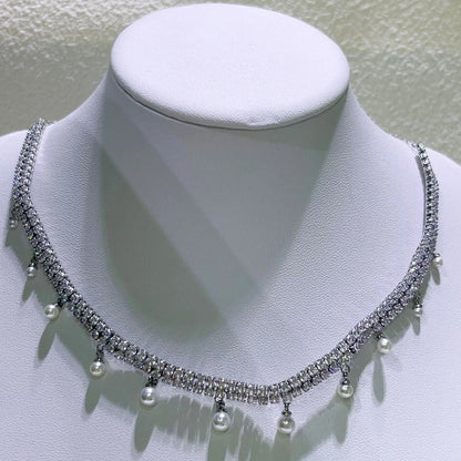 Original Princess Sparkling Crystal Wedding High-end Jewelry Set Charming Women's Heart-shaped Necklace Earrings Bracelet Ring