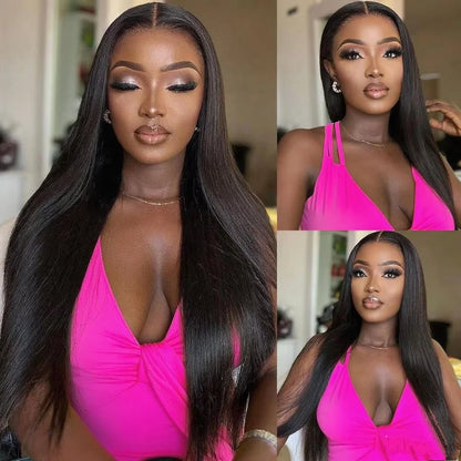 250% Glueless Straight Human Hair Wigs Wear And Go 7x5 13x6 Hd Lace Frontal Wig On Clearance Sale 30Inch Straight Lace Front Wig