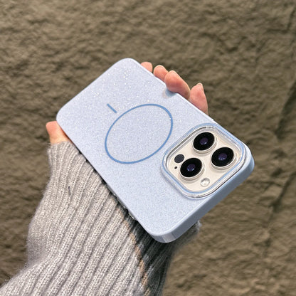 Glitter Bling For Magsafe Phone Case For iPhone 16 15 14 13 12 11 Pro Max Plus Magnetic Wireless Charging Fashion Candy Cover