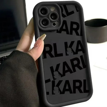 Simple Fashion Letter Heart Phone Case for iPhone 16e 16 15 14 13 12 11 Pro Max Mini XR XS X 7 8 6 6s Plus Soft TPU Back Cover