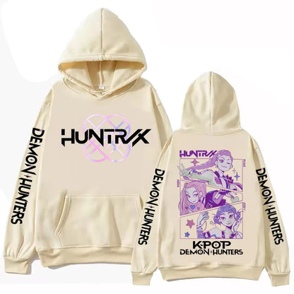 Hot Anime K-Pop Demon Hunters Hoodie Mira Rumi Zoey Printing Sweatshirts Women Men Fashion Harajuku Hip Hop Pullover Tops