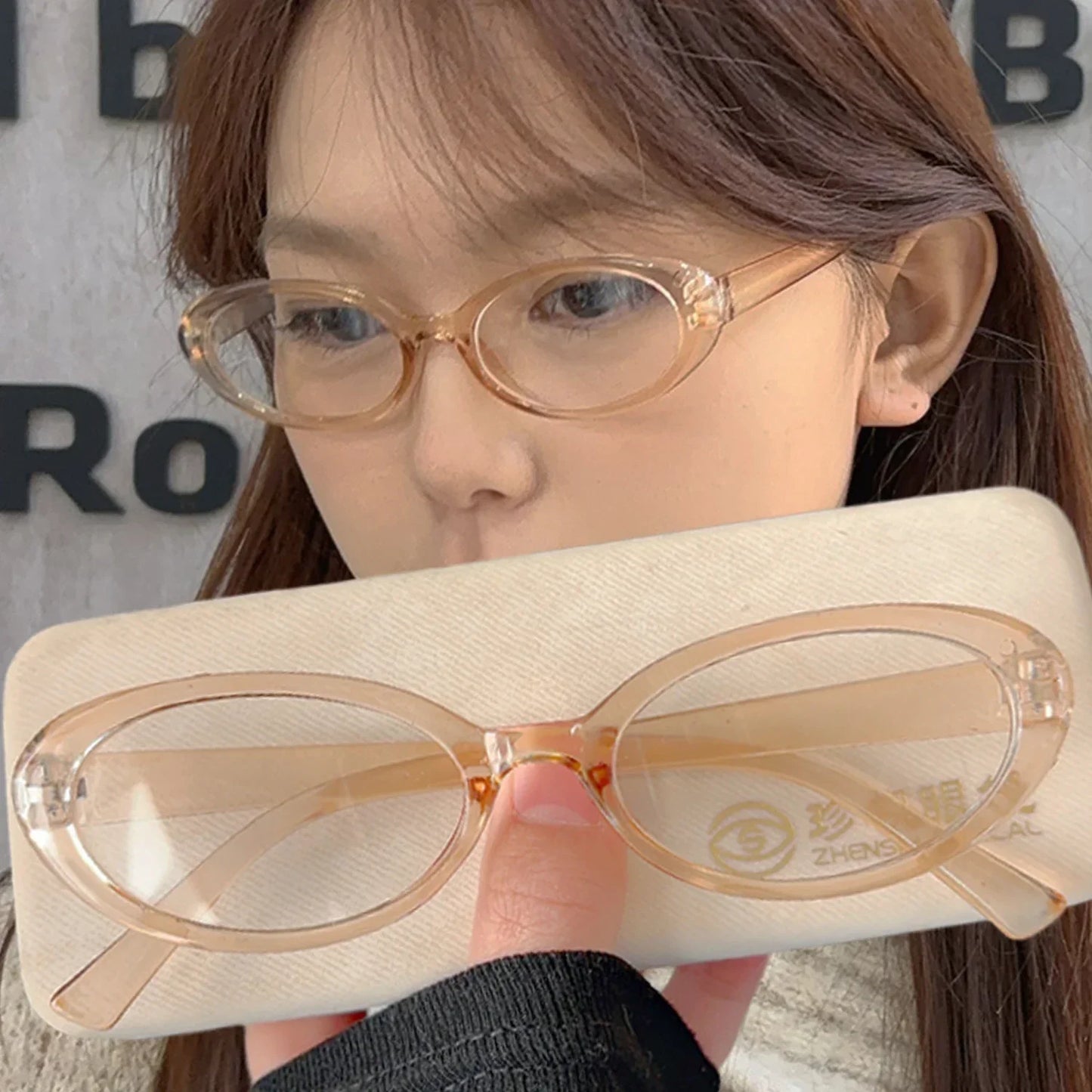 Small Oval Leopard Print Eyeglasses Women Vintage Cat Eye Clear Lens Anti Blue Light Glasses Transparence Frame Glasses Unisex