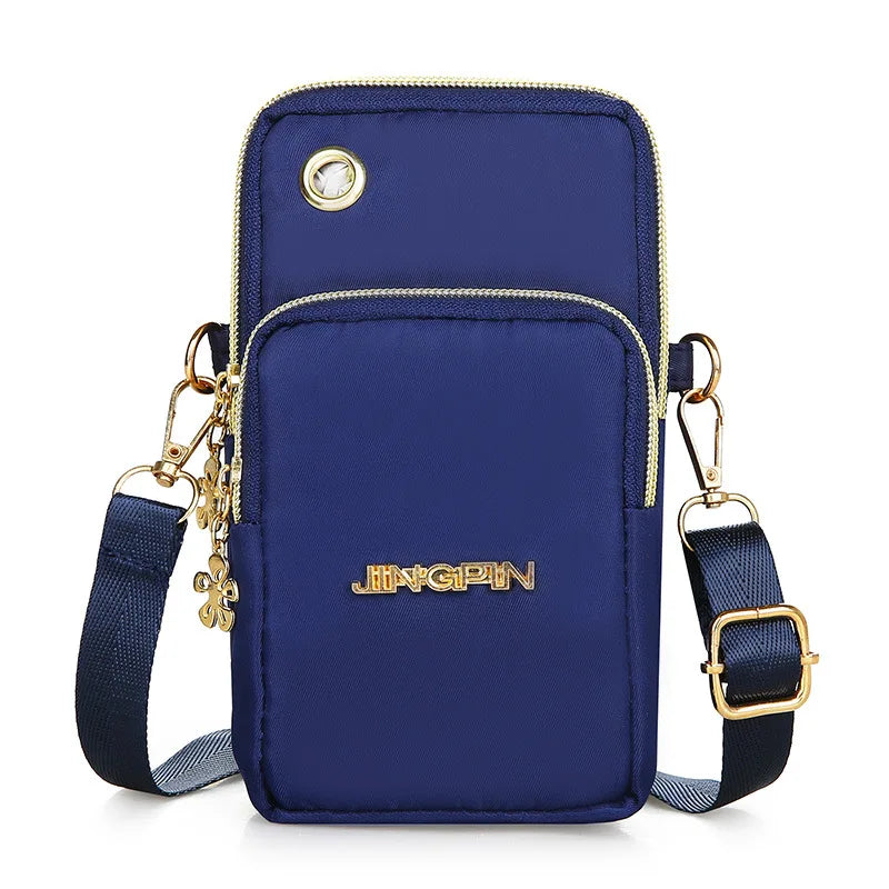 New Balloon Mobile Phone Crossbody Bags for Women Fashion Women Shoulder Bag Cell Phone Pouch With Headphone Plug 3 Layer Wallet.