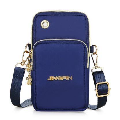 New Balloon Mobile Phone Crossbody Bags for Women Fashion Women Shoulder Bag Cell Phone Pouch With Headphone Plug 3 Layer Wallet.