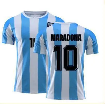 2023 New World Cup Football Argentina 3-star Champions League Jersey Messi No.10 3D Digital Printed T-shirt