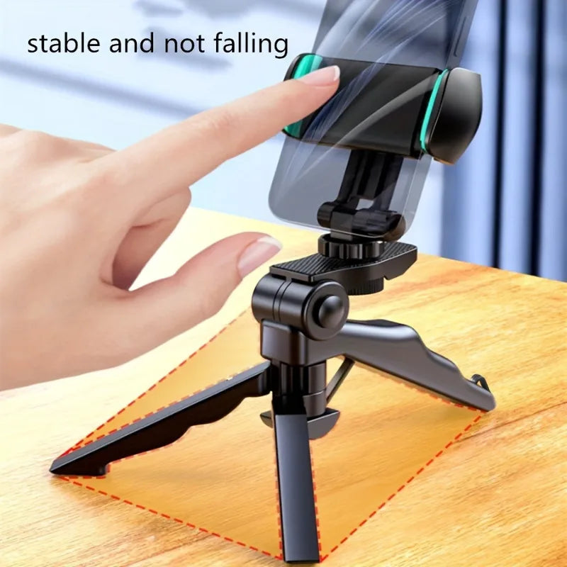 Mobile Phone Holder Tripod Table Top Phone Stand Mini Handheld Tripie Selfie Stick