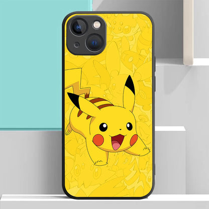S-71 Cartoon Pokemon Soft Case for iPhone 14 13 11 12 XS Pro Max Plus X