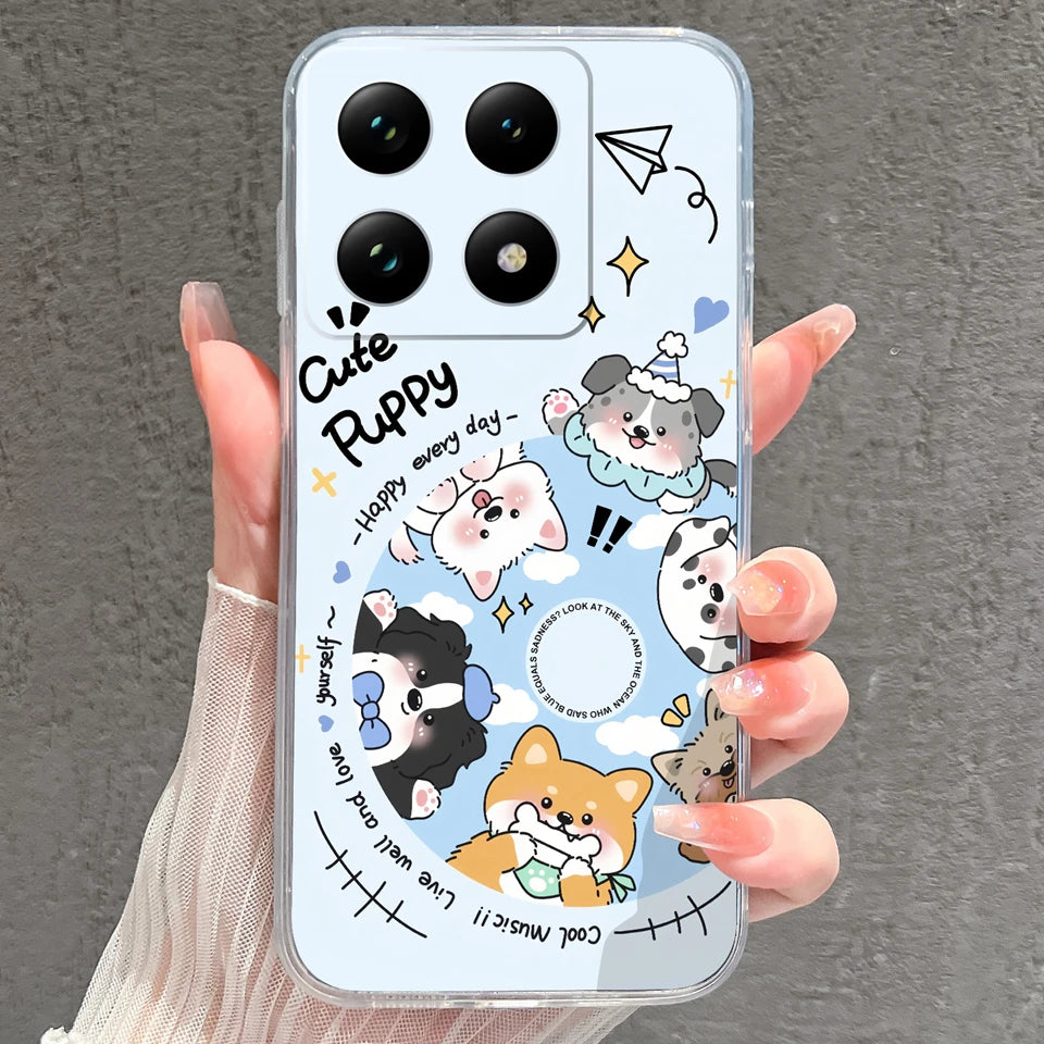 Case For Xiaomi 15 15T Pro Ultra Colorful Love Heart Durable Lightweight Soft Transparent Bumper For Xiaomi15Pro 15Ultra Fundas